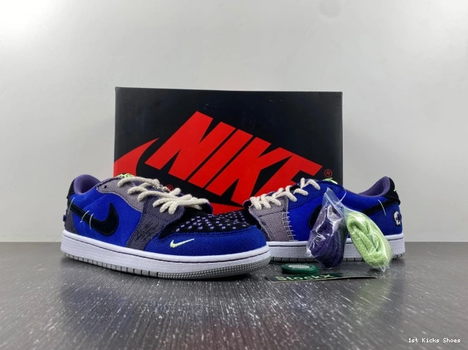 1st Kicks Shoes Williamson Voodoo Retro 1 Low Zion OG DZ7292- 737 Jordan AllSeason 1107